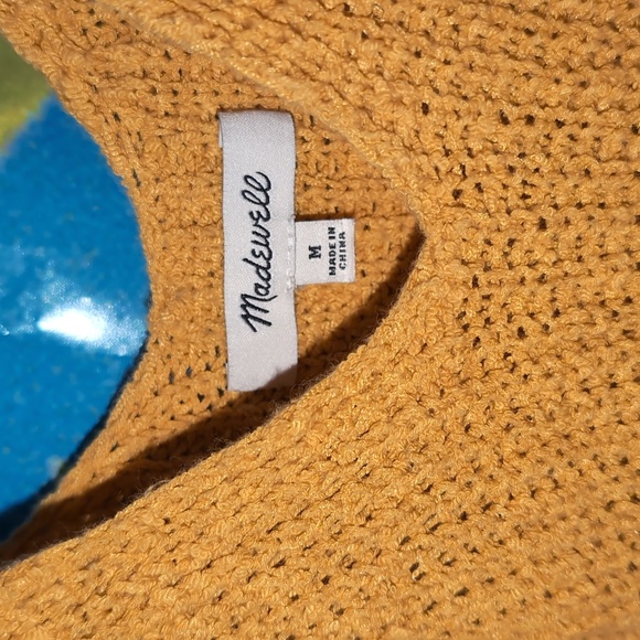 Yellow MadeWell Mini Knit Dress Size M - Picture 3 of 3